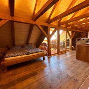 Ubytování v historické sýpce na Farmě Bláto