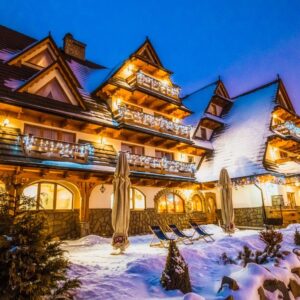 Polské Tatry jen 1 km od ski areálu: Białka Tatrzańska v Hotelu Burkaty *** se snídaní/polopenzí a wellness