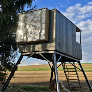 Samota a klid přímo u rybníka v posedu na Vysočině