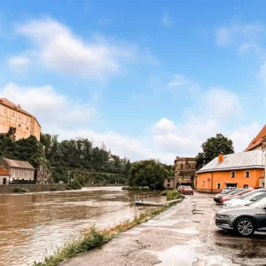 Penzion v Ledči nad Sázavou: snídaně, výhled na hrad