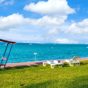 Bungalovy u Balatonu: pláž, wellness, animace