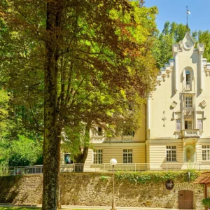 Slovinské lázeňské město Dobrna: jídlo a wellness