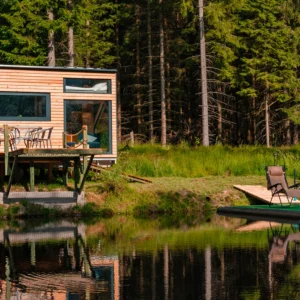 Tiny House Česílko nedaleko Lipna: sauna i terasa