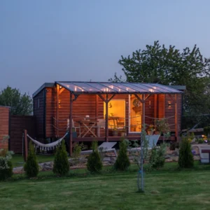 Luxusní maringotka v přírodě nedaleko Bouzova