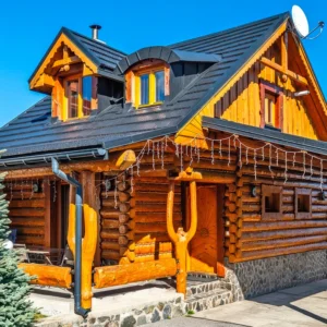 Stylově zařízená dřevěnice ve Vysokých Tatrách