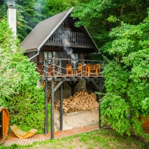 Malebná wellness chata u lesa jen 7 km od Litomyšle