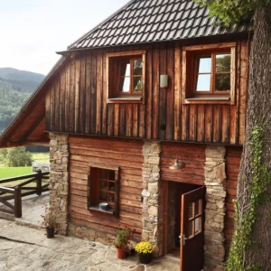 Roubenka na Šumavě s krásným výhledem, snídaně