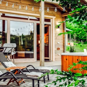 Luxusní chatky v Národním parku Bükk s jídlem