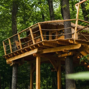 Ubytování v domečku na stromě v Bojnicích