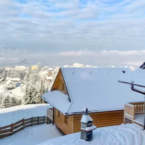 Srubové chatky v polských Beskydech až pro 8 osob